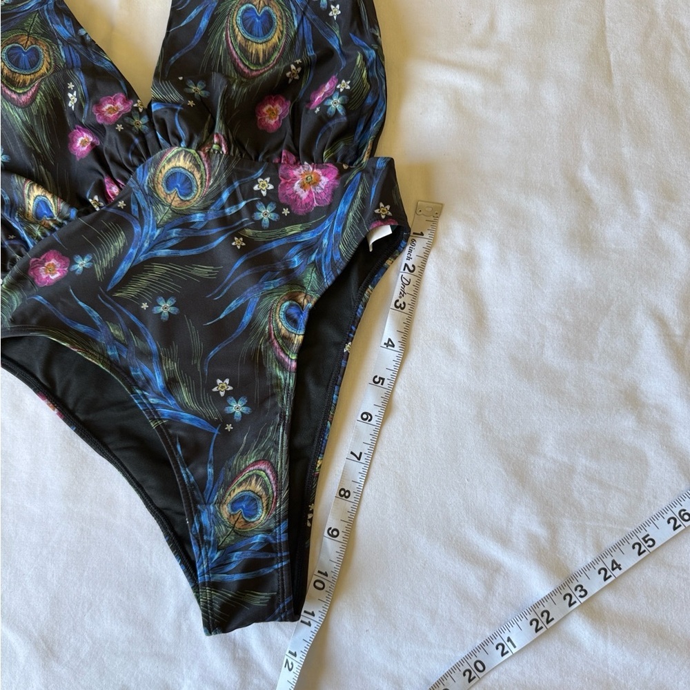 Pkockbeachwear Vibrant Feather Swimsuit - Picture 9 of 12